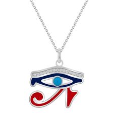 Love innovation? Looking for the new trend? We've taken fine jewelry and combined in with the art of enamel to produce eye popping pieces, adding much needed flavor to the traditional ways of jewelry. What are you waiting for? Differentiate yourself with this one of kind Egyptian Eye of Horus piece with diamonds and a turquoise stone in the gold color of your choice The Eye of Horus is an ancient Egyptian symbol of protection, royal power, and good health. Wearing it means to ward off evil, so p Horus Necklace, Egyptian Eye Of Horus, Eye Of Horus Necklace, Ancient Egyptian Symbols, Egyptian Eye, Eye Of Horus, Rose Gold Pendant, Cz Pendant, New Trend