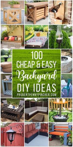 the top ten diy ideas for outdoor furniture that are easy and cheap to make