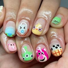 You Story Nails, Toy Story Nail Ideas, Disney Nails Toy Story, Toy Story Nails Acrylic, Nail Art Designs Disney, Toy Story Nail Art, Pixar Nails