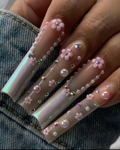 5xl Nails, Short Nails Bling, Pink Bling Nails Rhinestones, Baddie Nails Coffin, Nails Art Simple, Nail Art 2022, Design Nails Art, New Years Nail, Nail Art Aesthetic