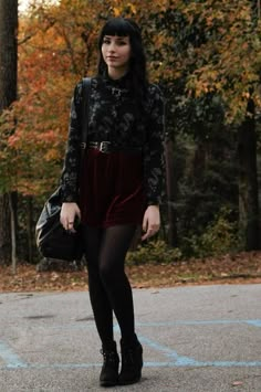 Professional Goth, Goth Valentines, Formal Goth, R U Mine, Edgy Work Outfits, Skirt And Tights, Soft Energy, Dark Beauty Fashion, Boston Outfits