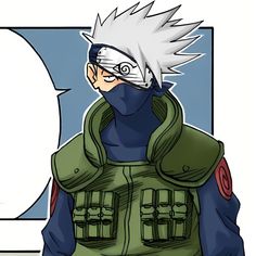 an anime character with white hair wearing a green jacket