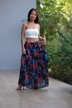 "This beautiful Skirts with  made from lightweight cotton fabric. which perfectly fit to your festival, beach, summer vacation or just new addition to your wardrobe that will inspire you for your new street look! This Skirts is comfortable and relaxation for any occasion.   🪡🧵 MATERIAL : Cotton breathable muslin This skirts will fit sizes Small to Large ( Not - XL ) * Waist : 26'' Stretching to 52'' inches  ( 66.04 cm - 132.08 cm ) * Hips : up to 58\" (147.32.cm ) * Length : 37\" from waist to High-waist Lined Skirt For Vacation, High Waist Lined Skirt For Vacation, High Waist Gathered Skirt For Vacation, High Waist Relaxed Fit Skirt For Vacation, High-waisted Pleated Maxi Skirt For The Beach, High Waist Pleated Maxi Skirt For Beach, Beach Maxi Skirt With Elastic Waistband, High Waist Flowy Maxi Skirt For Vacation, Beach Wide Leg Skirt With Elastic Waistband