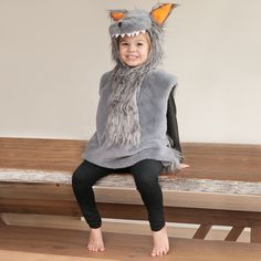 🎃 Guaranteed Halloween Delivery in all US States!! 🎃 🐺What do you call a lost wold? ...A where-wolf Dress your little one in our Baby Wolf Costume. Perfect for boys and girls alike. All costumes ship out within 24 hours of purchase. More often than not it will ship out same day. We believe in getting out costume to our customer as fast as we can. Express shipping is our top priority. We are located in the Washington state US We love animals of all kinds and feel positive that you do too!! Our Wolf Costume Halloween, Baby Wolf Costume, Wolf Costume Diy, Bad Wolf Costume, Wolf Costume Kids, Nursery Rhyme Costume, Big Bad Wolf Costume, Animal Fairy, Halloween Costume For Kids