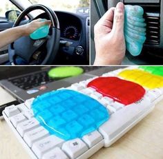 a computer keyboard that has been made to look like jelly cloth is the problem solver