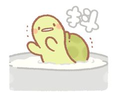 an image of a cartoon character taking a bath