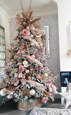 Christmas tree decor | merry christmas tree ornaments| christmas tree decor ideas Pink Christmas Tree Decorations, Rose Gold Christmas Tree, Rose Gold Christmas Decorations, Gold Christmas Tree Decorations, Rose Gold Christmas, Elegant Christmas Trees, Gold Christmas Decorations, Pink Christmas Decorations, Christmas Tree Inspiration