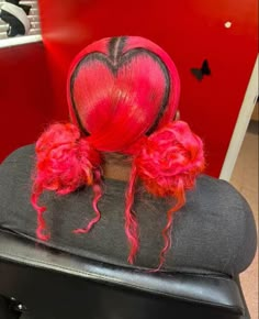 Heart Space Buns, Burnt Orange Wig, Slick Buns, Unisex Hairstyles, Pink Lace Front Wig, Black Hair Protective Styles, Pink Lace Front, Wigs Hairstyles, Orange Wig