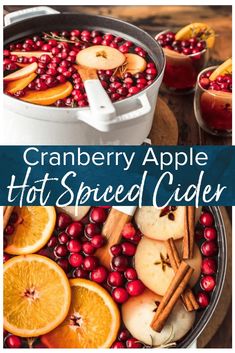 cranberry apple hot spiced cider recipe