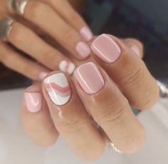 Nails Art Designs, Summer Gel Nails, Short Gel Nails, Simple Gel Nails, Her Nails, Nails 2023, Short Acrylic Nails Designs