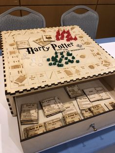 a harry potter board game is on display at the museum for people to see it