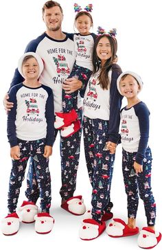 Made of 100% cotton jersey, these pajamas are the coziest choice for bedtime Cute Christmas Pajamas, Christmas Pajama Pants, Matching Family Christmas Pajamas, Christmas Pjs, Family Christmas Pajamas