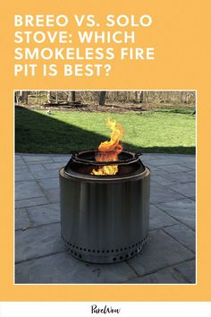 a fire pit with the words brec vs soloo stove which smokeless fire pit is best?