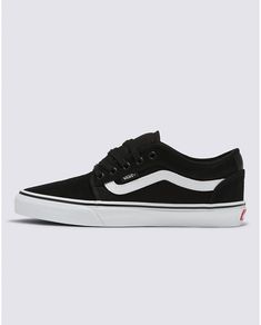 Chukka Low Sidestripe Shoe Vans Black Canvas Shoes With Contrast Sole, Black Vans Canvas Shoes With Contrast Sole, Vans Chukka Low, Long Skate, Helmet Shop, Vans Original, Vans Store, Vans Skate, Chukka Boot