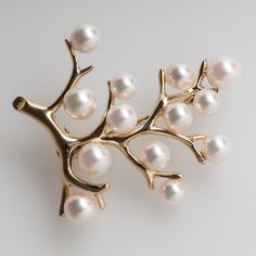 Pearl Tree, The Bling Ring, Chanel Brooch, Walmart Jewelry, Mikimoto Pearls, Brooch Jewelry, Pearl Brooch, Turquoise Jewelry, Estate Jewelry