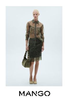 Take advantage of the best discount of the year with Black Friday, Organza fabric, Sheer fabric, Straight design, Snake print, Shirt-style collar, Long buttoned sleeve, Button fastening on the front section, The model is 1.78 tall and is wearing a size 36, Two patch pockets on the front, Co-ord Snake Shirt, Organza Shirt, Organza Skirt, Short Design, Pencil Design, Organza Fabric, Total Look, Designer Shorts, Sheer Fabric