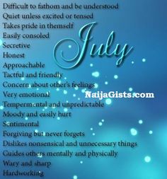 a blue background with the words july on it