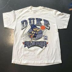 Vintage NCAA 1991 Duke Blue Devils Basketball Shirt  Duke Blue Devils Shirt  Duke NCAA Vintage 90s Gildan T shirt  Shirt Outfit Idea Easy 30 day return policy Message Hoodie, Duke Blue Devils Basketball, Georgetown Hoyas, University Shirt, Vintage University, Duke Blue Devils, Duke University, Ncaa Basketball, Blue Devil