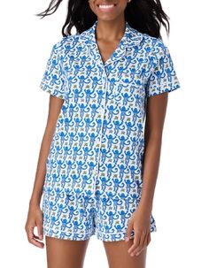 PRICES MAY VARY. Matching Pajamas Set Material: The Super Soft Pajama Set is smaller than usual, made of Polyester blend, breathable and cozy, lightweight and skin-friendly. Short sleeve sleepwear top and pajama shorts set. Two-Piece Sleepwear Pajama Set Feature: Top: button down, collared, relax fit, loose fit baggy pjs top, short/long sleeve,cute/novelty/funny printed shirt top. Bottom: elastic waistband, high waist loose fit shorts pants pjs shorts. Pjs Sets for Women Design: Silk pajamas for Blue Monkey, Comfy Pjs, Monkey Print, Roller Rabbit, Matching Pajamas, Sleepwear & Loungewear, Print Pajamas