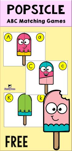 popsicle abc matching game for kids