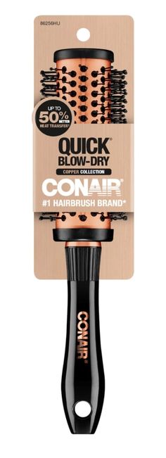 Conair® quick blow-dry copper collection.   Up to 50% better heat transfer Copper Collection, Hair 101, Round Brush, Blow Dry, Hair Brush, Your Shopping List, Heat Transfer, Order Online, Shopping List