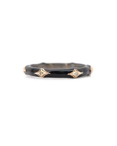 Metallic Black Enamel Rose World Crivelli Armenta Stack Band Ring Rings Armenta Black Enamel Ring, Armenta Jewelry, Sterling Silver Stacking Rings, Enamel Ring, Champagne Diamond, Selling Jewelry, 14kt Gold, Black Enamel, Dream Jewelry