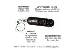 an image of a keychain with instructions on how to use it for safety