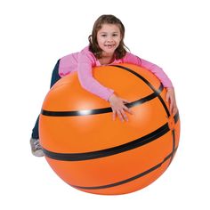 What a giant basketball! This prop for our Sports VBS theme makes for an awesome addition to VBS decorations as well as an addition to group playtime. Make it a game and have kids pass around the ball and name off different facts you learned that day or different verses. Vinyl. Inflated, 30". © OTC Basketball Party Games, Sports Vbs, Basketball Banquet, Basketball Themed Birthday Party, Fun Team Building Activities, Basketball Theme Party, Vbs Decorations, Basketball Decorations, Sports Banquet