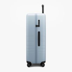 Everything that’s great about our award-winning Carry-On, in a generous Check-In size. Whether you’re travelling with family or packing extra outfits for fashion week, the Monos Check-In has you covered. Unbreakable polycarbonate shell, ultra-sturdy telescopic handle, whisper-quiet wheels, vegan leather details, and all-premium materials. Travelling With Family, Suitcases Travel, Suitcase Sizes, Extra Outfits, Large Suitcase, Luggage Shop, Leather Luggage Tags, Magic Eraser, Shoe Bags