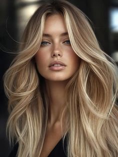 31 Trendy Dark Blonde Hair Color Ideas for 2024 That You Need to Try Blonde Hair Color Ideas Long Hair, Really Blonde Hair Color Ideas, Strawberry Blonde And Blue Eyes, Natural Blonde Color Ideas, Hair Color Pale Skin Green Eyes, Long Blond Balayage Hair, Long Blonde Fall Hair Color, Pale Skin Hair Color Ideas, Light Blonde With Lowlights