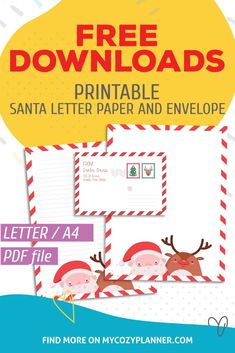 The obvious use for this blank Santa letter template is to receive a letter from the North Pole, straight from Santa’s workshop. But what should you actually write in this letter? Here's a roadmap for crafting a nice and positive personalized letter for the "From the Desk of Santa" letter. Hope these ideas help make your letter from Santa extra special, but you can always include your own message to add an extra personal touch. Santa Envelope, Christmas Envelopes, Letter Template, Holiday Magic