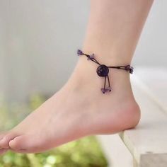 The Love Peace and Balance Crystal Anklet | Moon Dance Charms Adjustable Purple Anklets, Handmade Purple Anklets As Gift, Adjustable Purple Anklets As Gift, Jade Anklet, Amethyst Anklet, Empowering Mantras, Garnet Bead Bracelet, Peace And Balance, Loving Energy