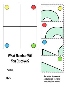 an image of what number will you discovery? with the numbers and colors on it