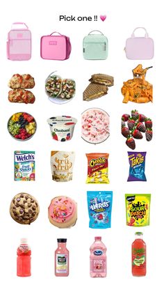 the back to school lunch box is full of food and snacks, including donuts