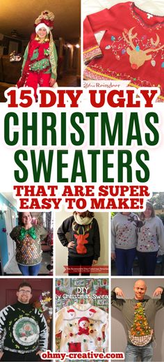 christmas sweaters that are super easy to make