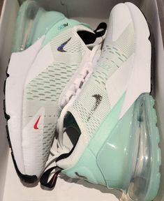 Size 11 - Nike Air Max 270 White Mint Foam W for sale online | eBay 270 Air Max Shoes, 2nd Christmas, Nike Air Max 270 White, Nike Shoes Women Fashion, Preppy Shoes, All Nike Shoes, Air Max Shoes, Ebay Clothes, Cute Nike Shoes