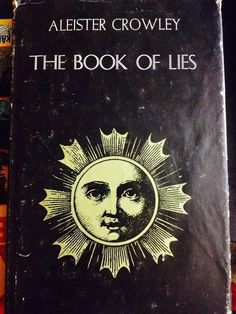 the book of lies by aleister crowley is on display in a store