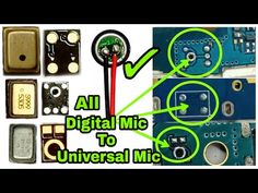 an image of electronic components with the words'all digital mic to universal mic '