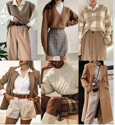 Clothes Vintage Aesthetic, Aesthetic Clothes Light Academia, Academia Light Outfit, Winter Outfits Light Academia, Vintage Neutral Outfits, Comfort Chic Outfit, Work Clothes Ideas For Women, Cute Outfits Fall Aesthetic, Fashion Inspo Outfits Aesthetic