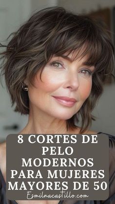 🌟 ¡Descubre los 8 cortes de pelo rejuvenecedores más modernos para mujeres mayores de 50 en 2024! 🎉✨ Luce fabulosa y a la moda con estos estilos frescos y sofisticados. 🌸💇‍♀️ #CortesDePelo #Mujeres50Plus #EstiloModerno Short Hair Up Do, Cortes De Pelo Corto Mujer, Cortes Bob, Peinados Hair Styles, Cortes De Cabello, Corte Bob, Haircuts For Medium Hair, Short Hair Haircuts, White Hair