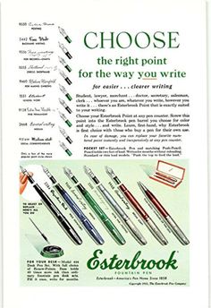 an advertisement for faber's pens with different types of writing and numbers on it