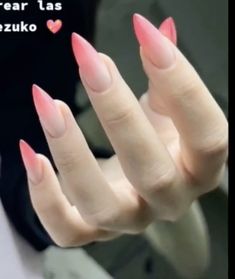 Medium Nails Acrylic Stilleto, How To Do Nezuko Nails, Nezuko Nails Tutorial, Nezuko Nails Anime, Nezuko Kamado Nails, Nezuko Nails Short, Demon Slayer Nails Nezuko, Nezuko Nails Acrylic, Sharp Nails Ideas