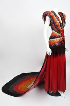 Beaded Couture, Couture Gown, 1970s Fashion, Fabulous Dresses, Glam Rock, 1970s, Evening Dresses, Couture