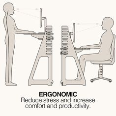 Home Desks, Wfh Desk, Two Person Desk, Standing Work Station, Desk Solutions, Desks For Small Spaces, Desk Size, Ergonomic Desk, Desk Essentials