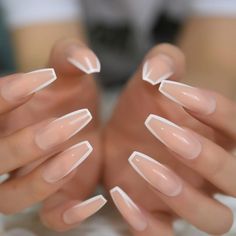 Nails Extra, Nails Yellow, White French, Nail Length, Heart Nails, False Nail, French Tip Nails