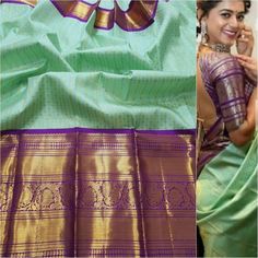 Kanchi Saree, Cyan Colour, Saree Jewellery, Fancy Sarees Party Wear, Saree Blouse Designs Latest