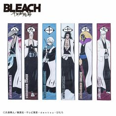 an advertisement for bleach featuring anime characters