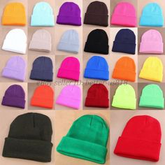 Wholesale Men's Women Beanie Knit Ski Cap Hip-Hop Blank Color Winter Warm Unisex Wool Hat (Description) Quantity: 1Pcs Size: Free Size Fit For Most .  (27X18CM) Material:  Wool Blend  (Lead Free & Nickle Free) Conversion:  1 inch = 25.4MM or 1MM = 0.0393 inch (Shipping) To USA 7--15 days, To Other Countries 25-35 days !!! We ship to worldwide by Hong Kong air mail,it usually takes 25-30 days,but sometimes it may need about 35 days to arrive. if you dont receive the package over 35 days, please c Casual Acrylic Bonnet Cap, Casual Acrylic Bonnet, Acrylic Beanie Cap, One Size Fits Most Acrylic Cap, One Size Acrylic Cap, Acrylic Bucket Hat For Winter, Solid Color Acrylic Hat, One Size, Winter Acrylic Bucket Hat, One-size Acrylic Hats