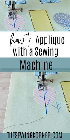 how to applique with a sewing machine