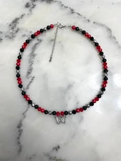 "❤️ Ever wondered what your favorite anime character would look like in necklace form? Well look no further! This beaded necklace is 16\" long and comes with a 2\" extension for extra length. 🖤 Each necklace is made with a selection of different beads such as glass, metal, acrylic, etc. ❤️ Necklaces will be packaged in a cute organza bag within a bubble mailer for extra protection." Kawaii Bracelet, Ghost King, Autumn Necklace, Diy Jewelry Unique, Bead Charms Diy, Crystal Bead Necklace, Bead Jewellery, Glass Bead Necklace, Beaded Choker